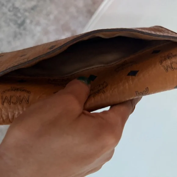 MCM Cognac Visetos Logo Chain Crossbody - Picture 7 of 11